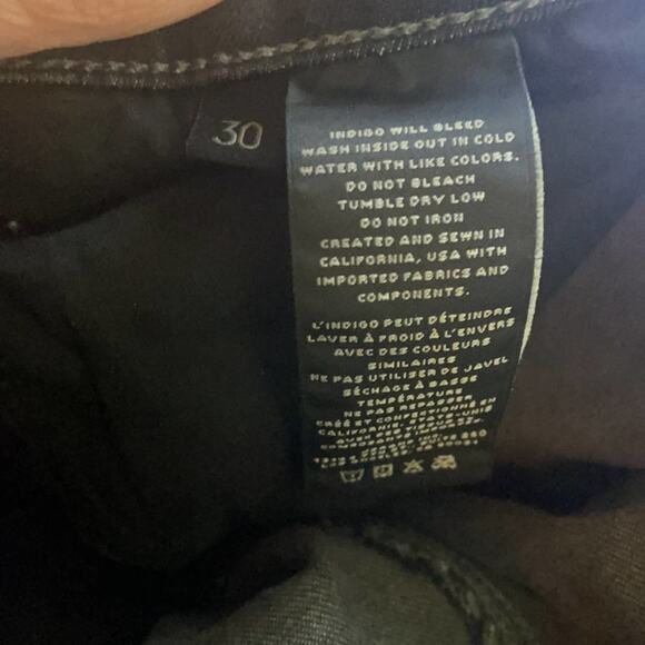 J Brand Lillie Jeans Savannah Print Black 30 - Picture 6 of 7